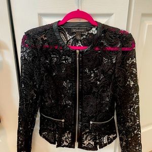Black lace jacket size S.